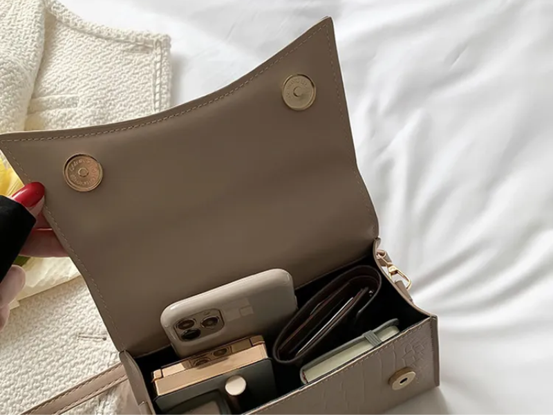 Andrea Handtas Dames – Stijlvolle PU-Leren Tas met Handvat & Crossbodyband