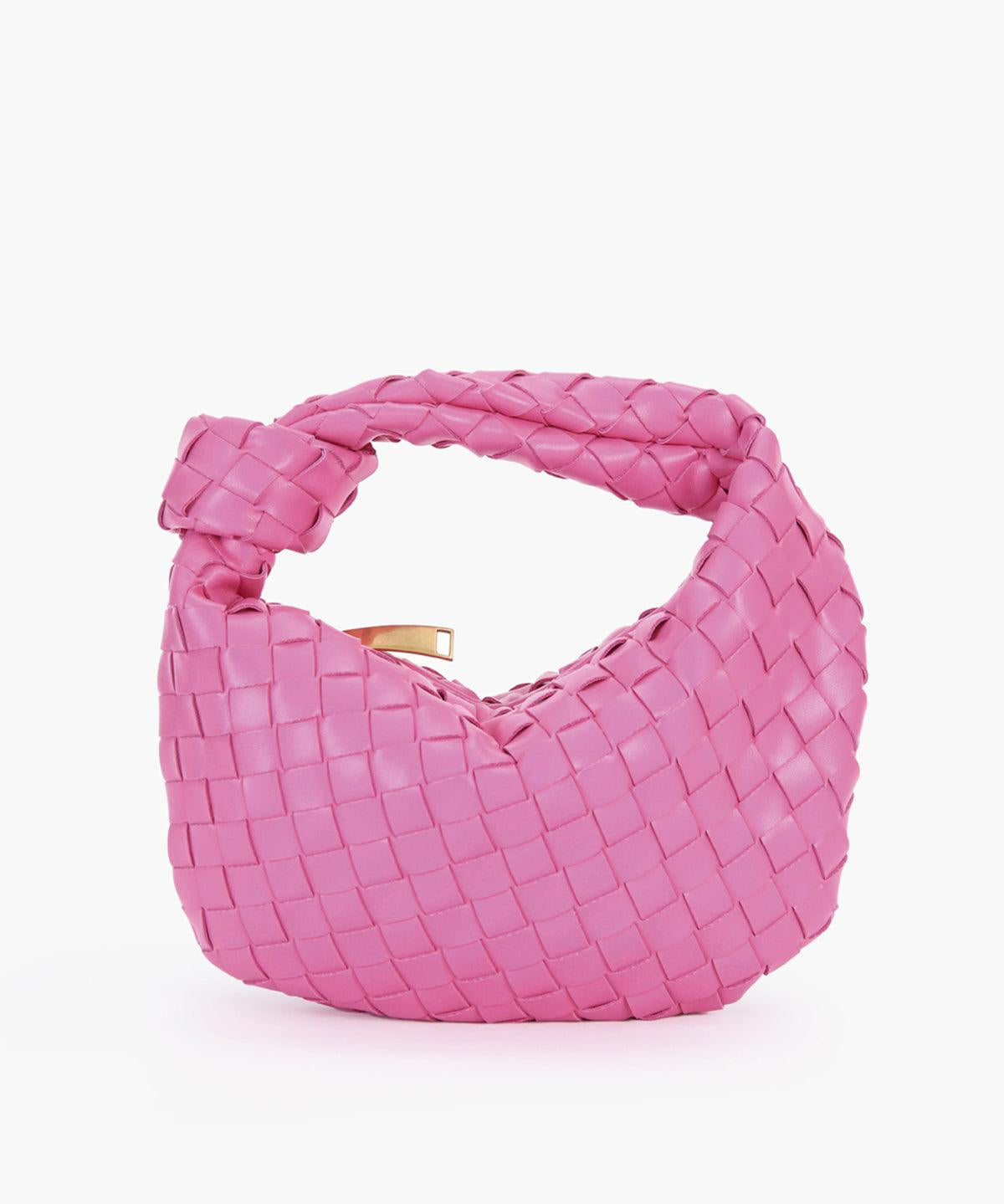 Mini Handtas – Gevlochten Design met Gouden Details en Compacte Elegantie