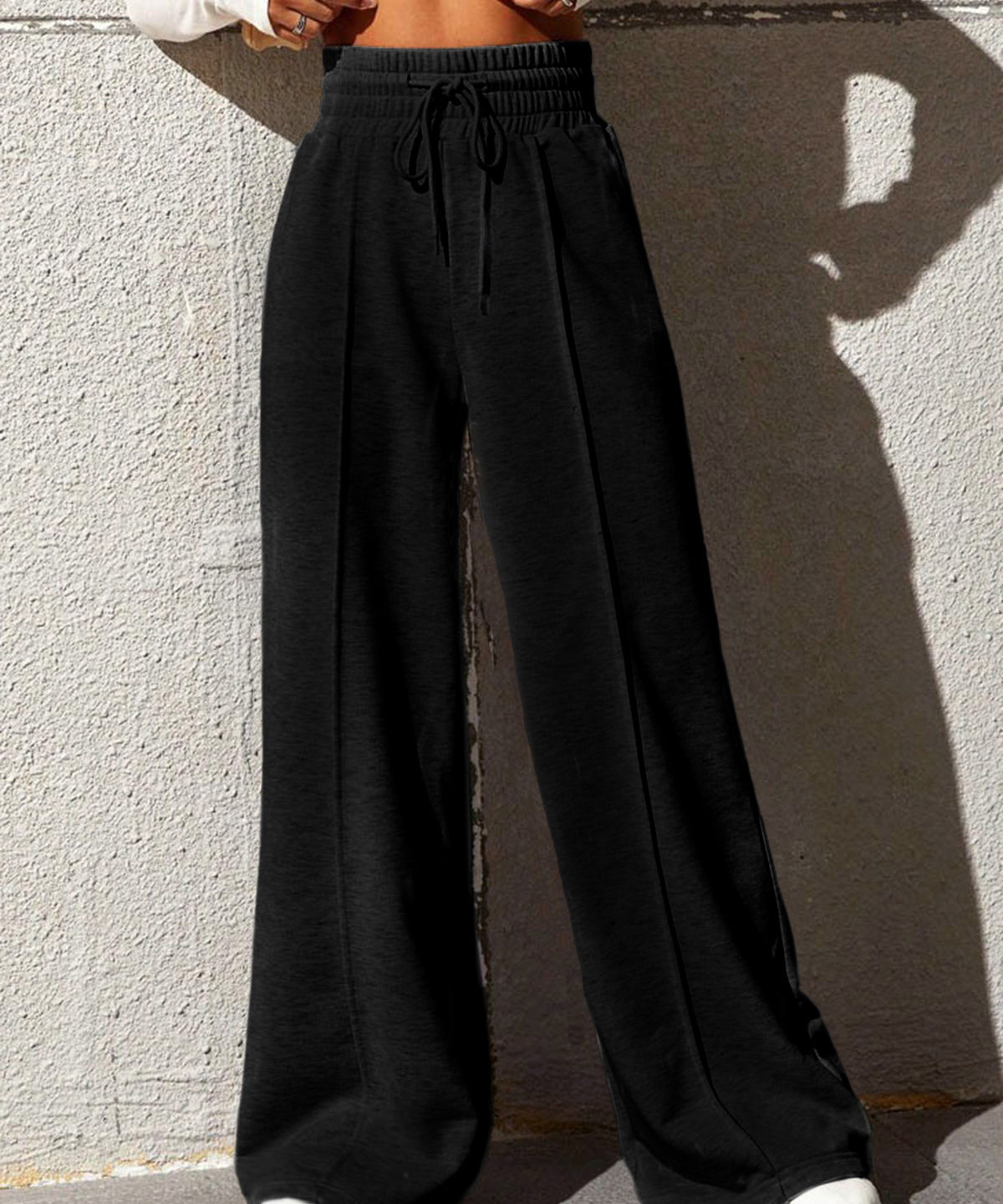 Dames joggingbroek wijde pijpen – comfortabele loungebroek met losse pasvorm