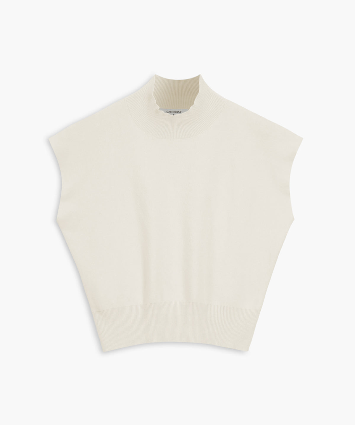 Mouwloze Dames Top met Hoge Kraag | Minimalistische All-Season Top