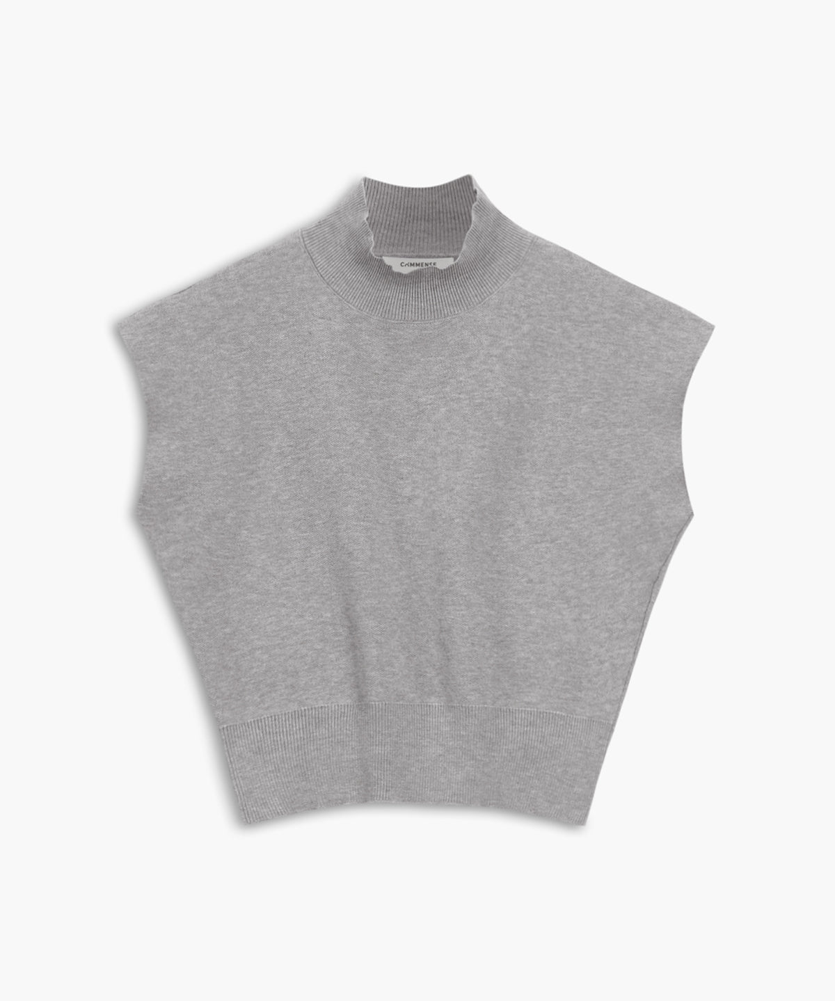 Mouwloze Dames Top met Hoge Kraag | Minimalistische All-Season Top