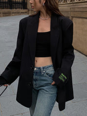 Oversized Klassieke Blazer Dames | Luxe Power Blazer | Tijdloze Elegantie