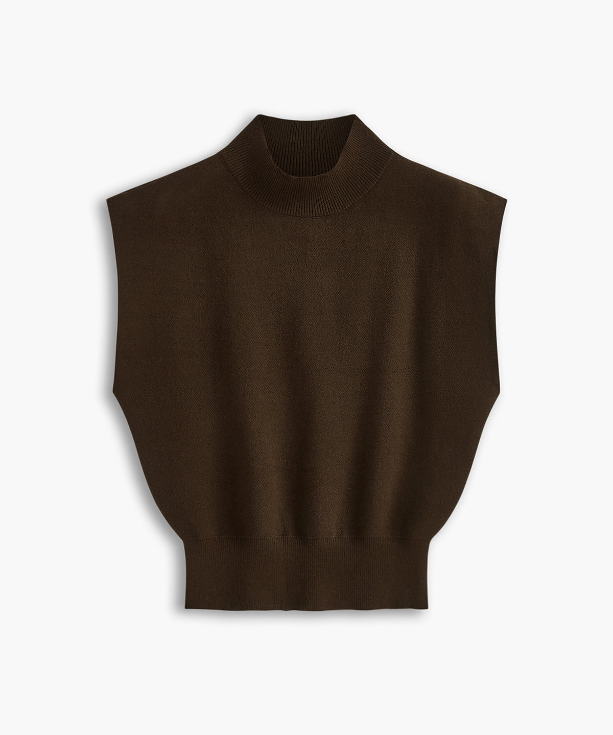 Mouwloze Dames Top met Hoge Kraag | Minimalistische All-Season Top