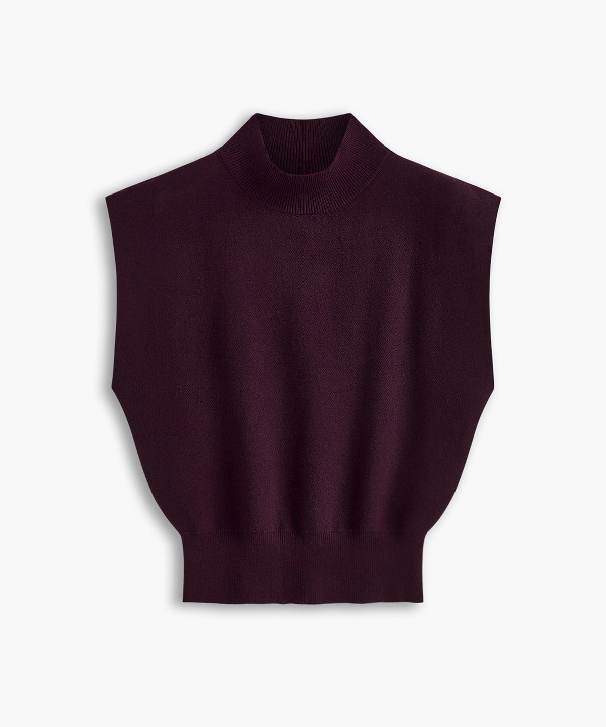 Mouwloze Dames Top met Hoge Kraag | Minimalistische All-Season Top