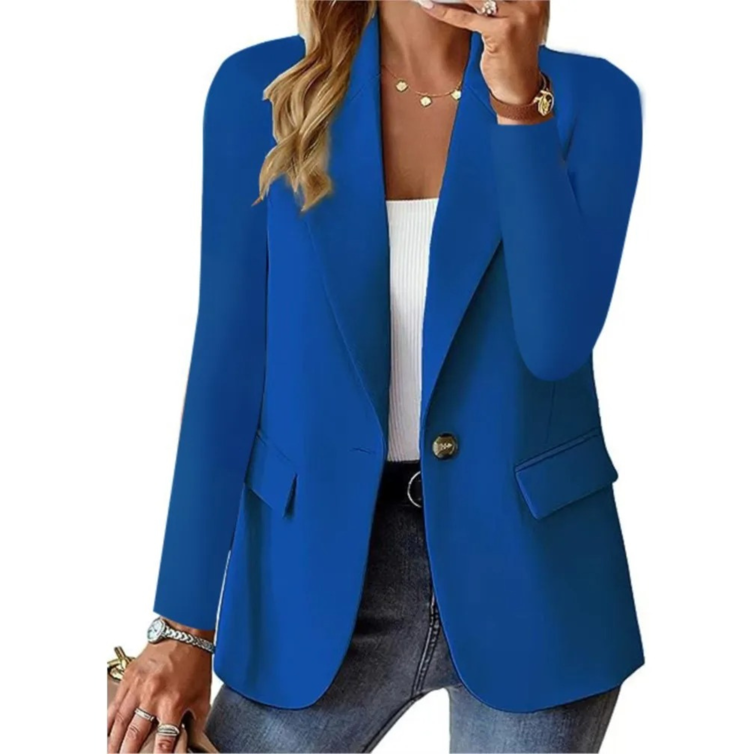 Trisha Elegante Dames Blazer – Tijdloze Blazer voor Werk & Vrije Tijd