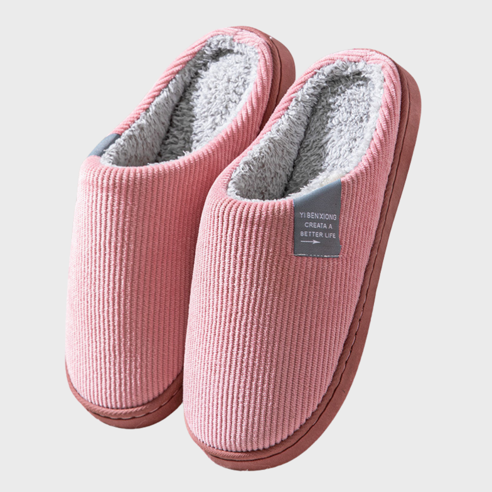 Warme pantoffels dames – zachte comfortabele sloffen met stevige zool