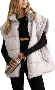 Dames Puffer Bodywarmer Camille – Lichtgewicht Gewatteerd Vest met Stijlvol Silhouet