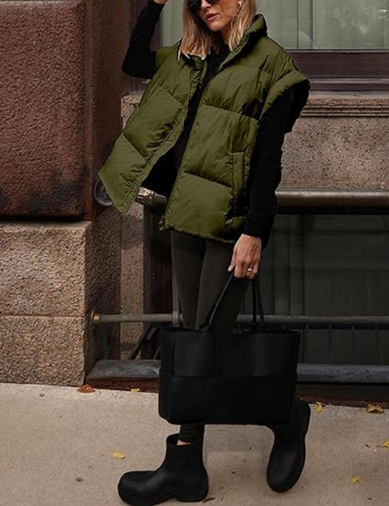 Dames Puffer Bodywarmer Camille – Lichtgewicht Gewatteerd Vest met Stijlvol Silhouet