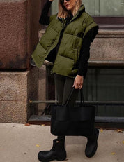 Dames Puffer Bodywarmer Camille – Lichtgewicht Gewatteerd Vest met Stijlvol Silhouet