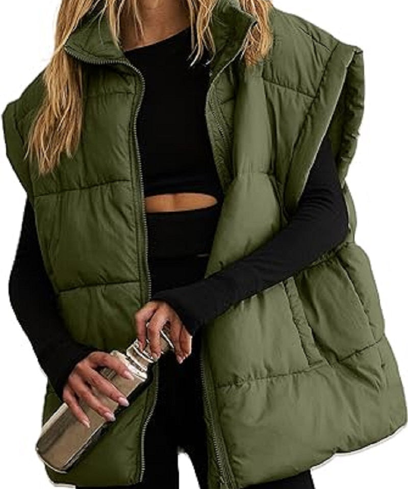 Dames Puffer Bodywarmer Camille – Lichtgewicht Gewatteerd Vest met Stijlvol Silhouet