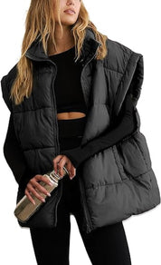 Dames Puffer Bodywarmer Camille – Lichtgewicht Gewatteerd Vest met Stijlvol Silhouet