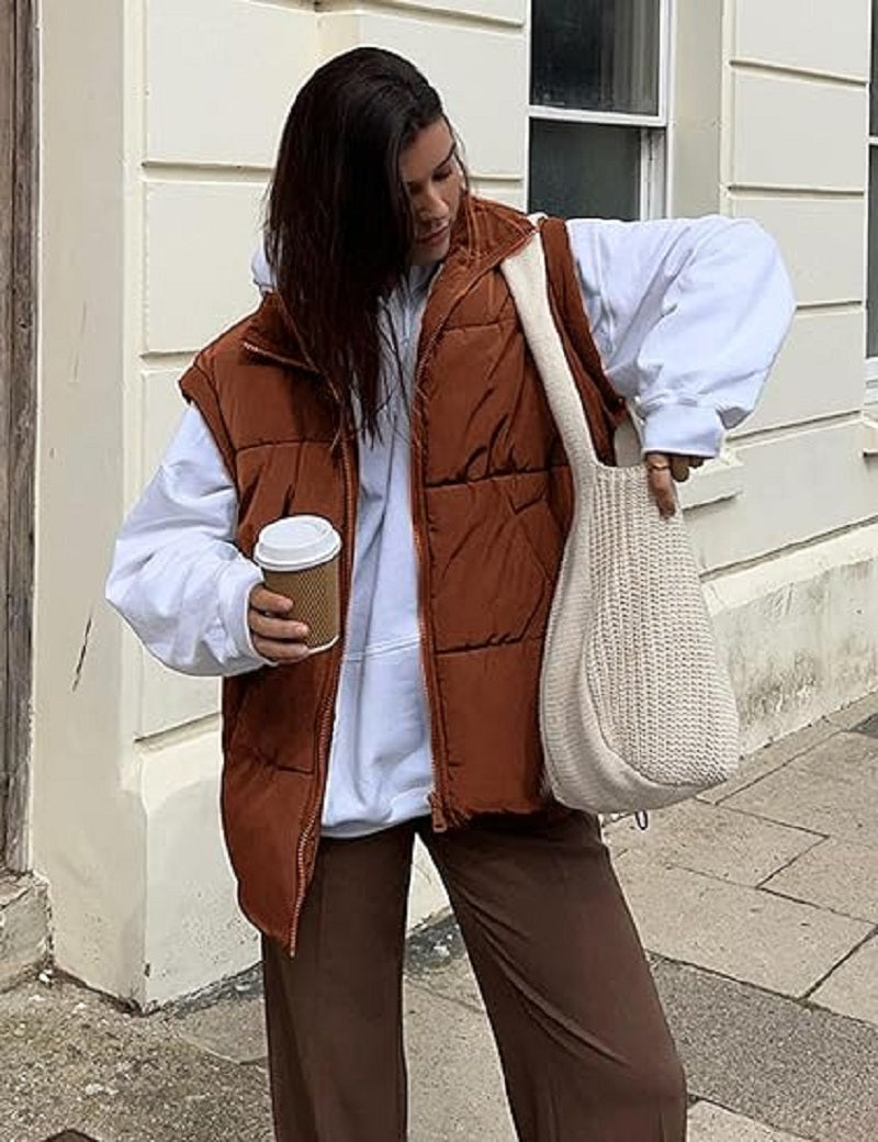 Dames Puffer Bodywarmer Camille – Lichtgewicht Gewatteerd Vest met Stijlvol Silhouet