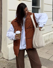 Dames Puffer Bodywarmer Camille – Lichtgewicht Gewatteerd Vest met Stijlvol Silhouet