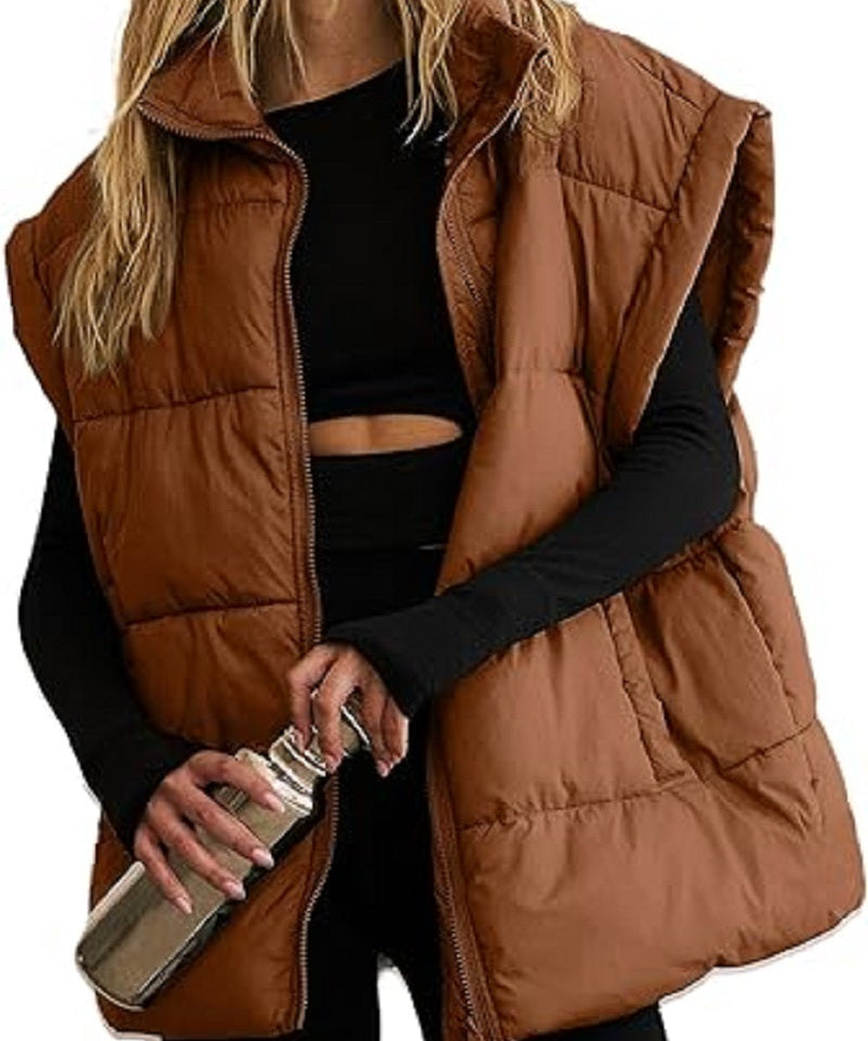 Dames Puffer Bodywarmer Camille – Lichtgewicht Gewatteerd Vest met Stijlvol Silhouet