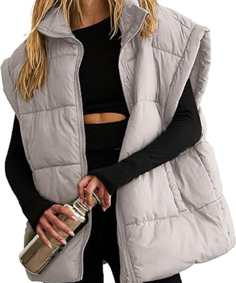 Dames Puffer Bodywarmer Camille – Lichtgewicht Gewatteerd Vest met Stijlvol Silhouet