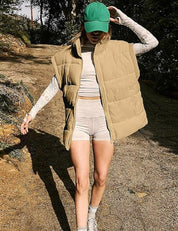 Dames Puffer Bodywarmer Camille – Lichtgewicht Gewatteerd Vest met Stijlvol Silhouet