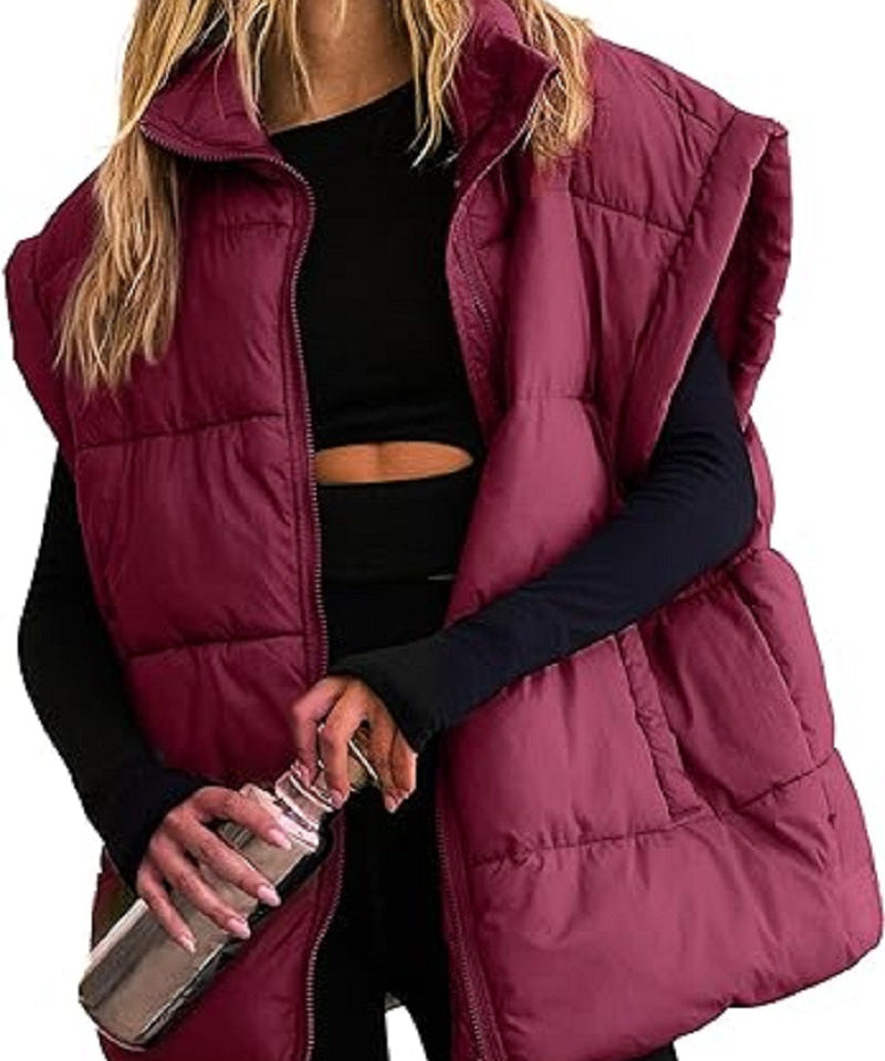 Dames Puffer Bodywarmer Camille – Lichtgewicht Gewatteerd Vest met Stijlvol Silhouet