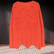 Casual-Chique Damestrui – Zachte Ribbelstof met Asymmetrische Zoom en Lange Mouwen