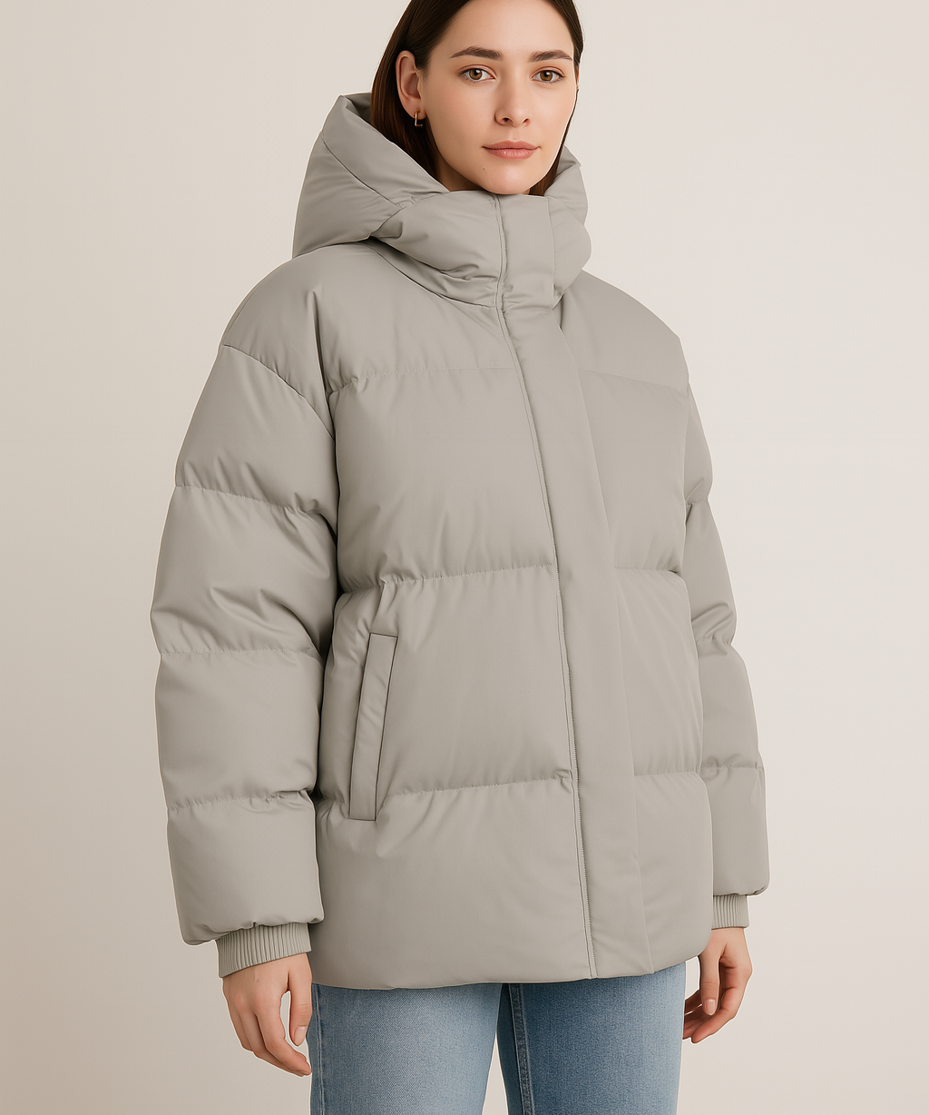 Winterjas Dames | Gewatteerde jas Met Capuchon | ISA