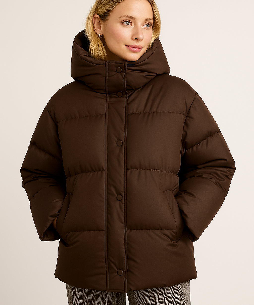 Winterjas Dames | Gewatteerde jas Met Capuchon | ISA