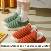 Cosimo unisex sloffen – warme pantoffels met hoge instap & antislipzool