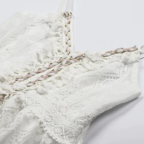 Mara Maxidress – Elegante Boho Zomerjurk met V-Hals en Unieke Details