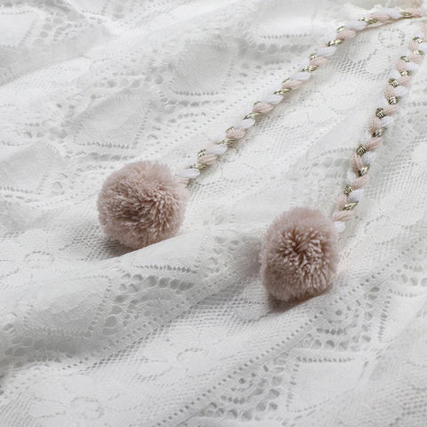 Mara Maxidress – Elegante Boho Zomerjurk met V-Hals en Unieke Details