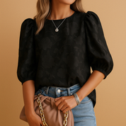 Elvira Bloementop – Elegante Dames Top met Flatterende Pasvorm