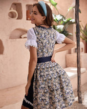 Elegante Oktoberfest Dirndl Jurk Dames | Met Schort & Verfijnde Details