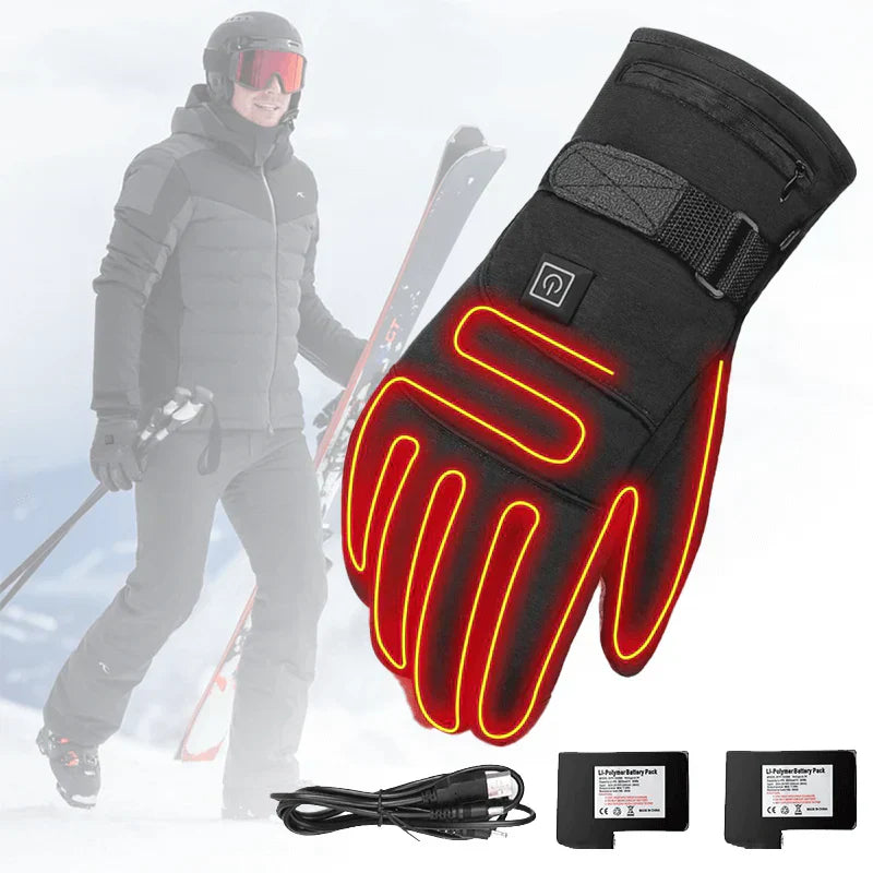 Elektrisch verwarmde handschoenen – waterdichte unisex winterhandschoenen met 3 warmtestanden