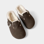 Gleame clogs unisex – leren sandalen met gesp in tijdloos design