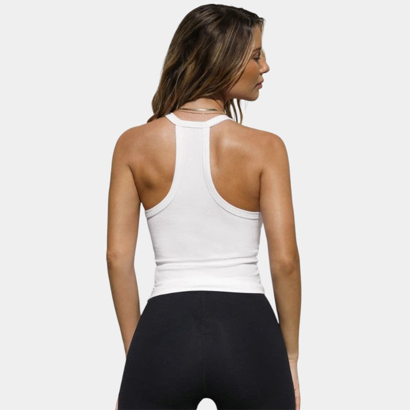 Gleame dames hemdje – mouwloze top met V-hals, ademend & veelzijdig