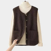 Gleame teddy gilet dames – mouwloos vest met tijdloos design