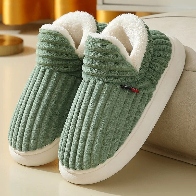 CozyCuddle Slippers Dames – Warme Pantoffels met Zacht Sherpa Fleece & Antislipzool