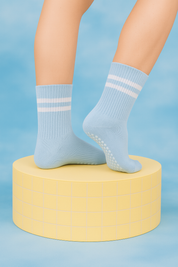 Antislip pilates sokken dames – zachte grip sokken voor yoga & wintertraining