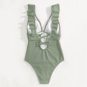 Vardi Dante Boho Badpak – Sexy Dames Badpak met Diepe V-hals en Rugdetails