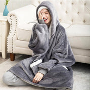 Vardi Dante Hoodie & Deken – Oversized Hoodie Blanket van Zacht Fleece en Wol