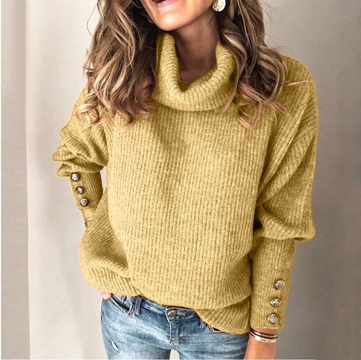 Vardi Dante Tila Lichte Turtleneck Pullover – Zachte Damestrui met Stijlvolle Details