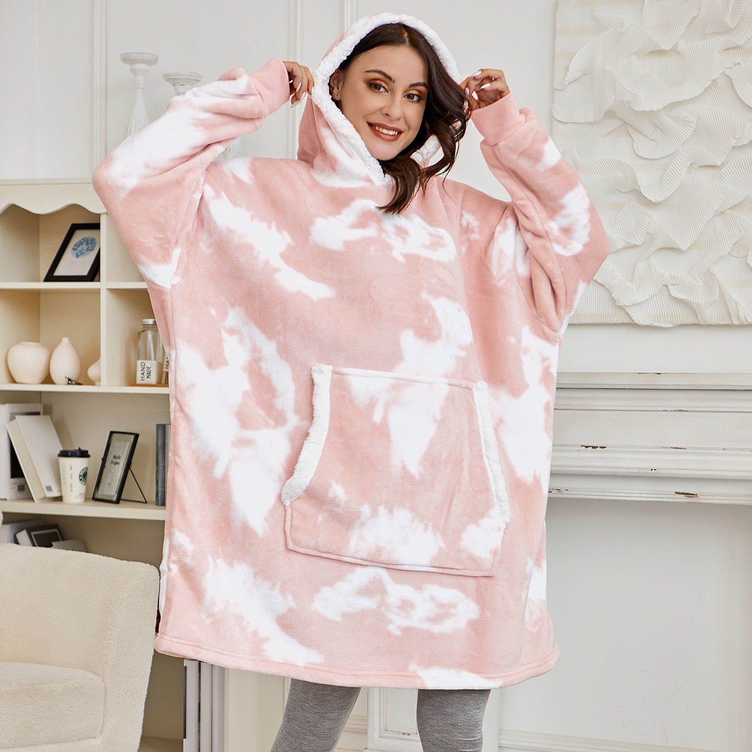 Vardi Dante Hoodie & Deken – Oversized Hoodie Blanket van Zacht Fleece en Wol