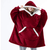 Vardi Dante Hoodie & Deken – Oversized Hoodie Blanket van Zacht Fleece en Wol