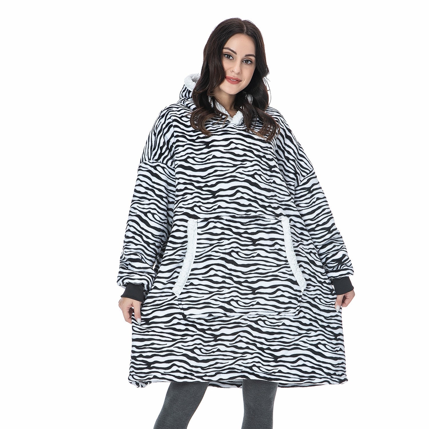 Vardi Dante Hoodie & Deken – Oversized Hoodie Blanket van Zacht Fleece en Wol