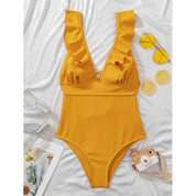 Vardi Dante Boho Badpak – Sexy Dames Badpak met Diepe V-hals en Rugdetails