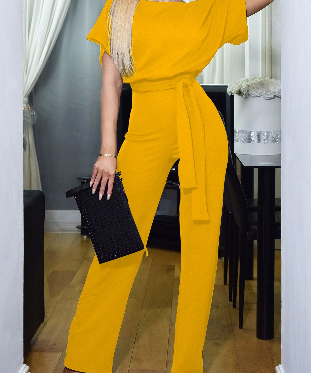 Elegante dames jumpsuit – stijlvolle 1Piece met hoge taille en comfortabele pasvorm