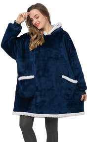 Vardi Dante Hoodie & Deken – Oversized Hoodie Blanket van Zacht Fleece en Wol
