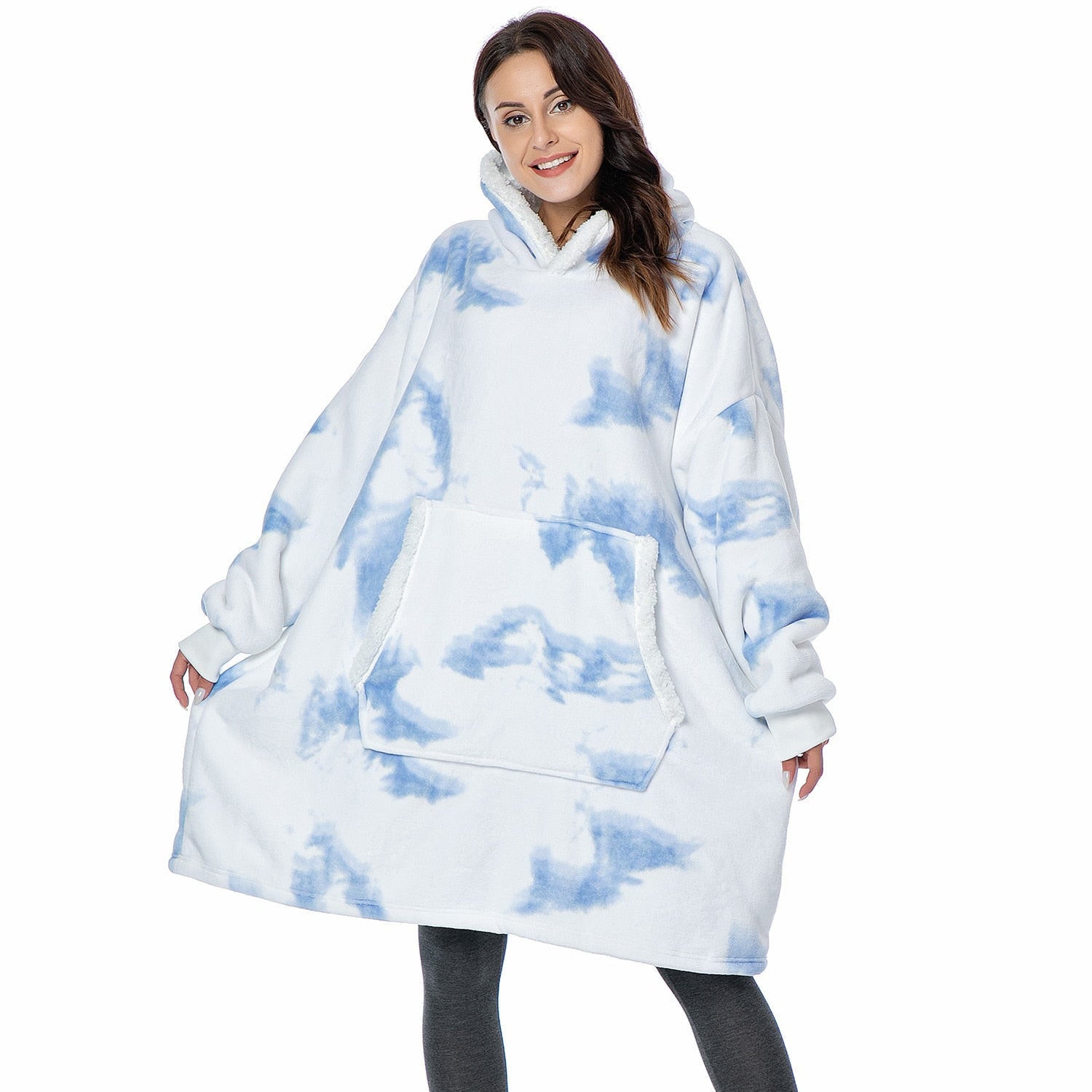 Vardi Dante Hoodie & Deken – Oversized Hoodie Blanket van Zacht Fleece en Wol