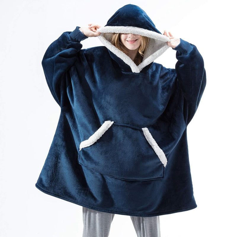 Vardi Dante Hoodie & Deken – Oversized Hoodie Blanket van Zacht Fleece en Wol