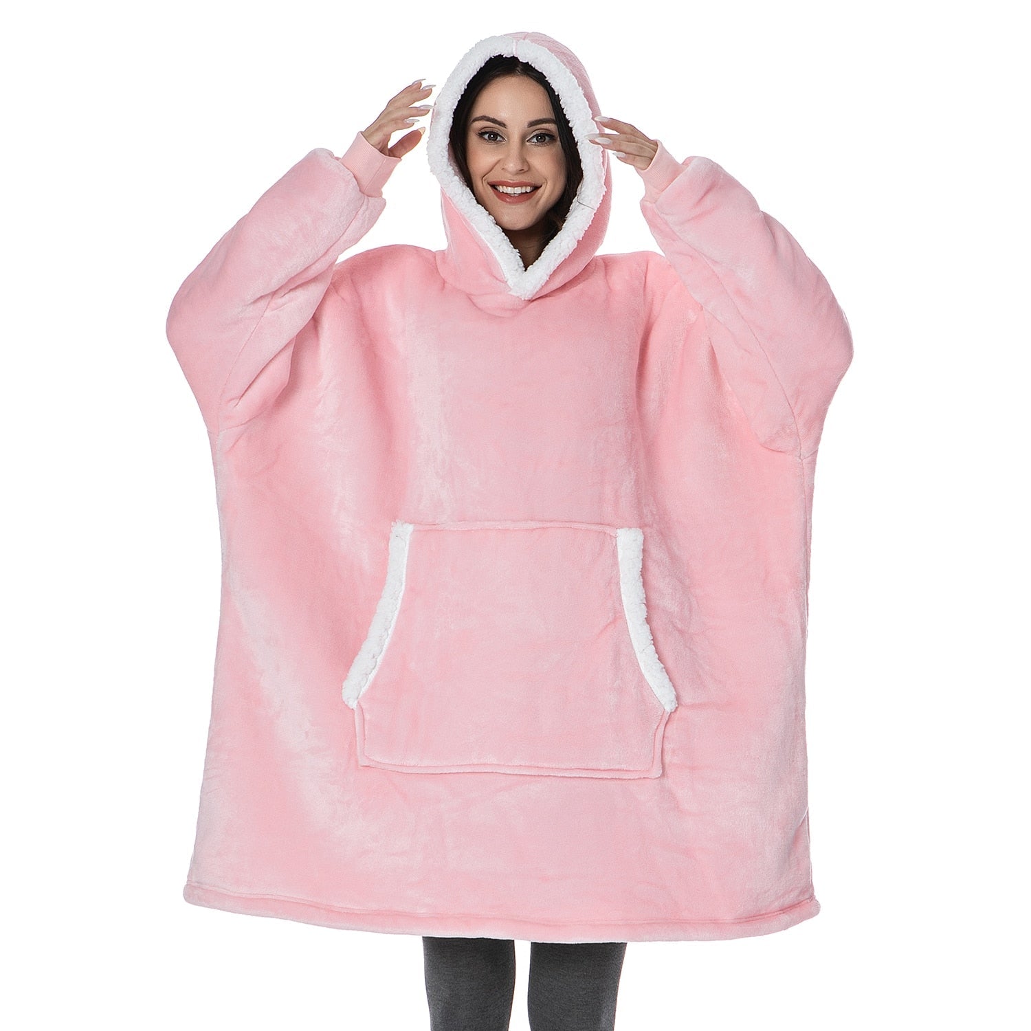 Vardi Dante Hoodie & Deken – Oversized Hoodie Blanket van Zacht Fleece en Wol