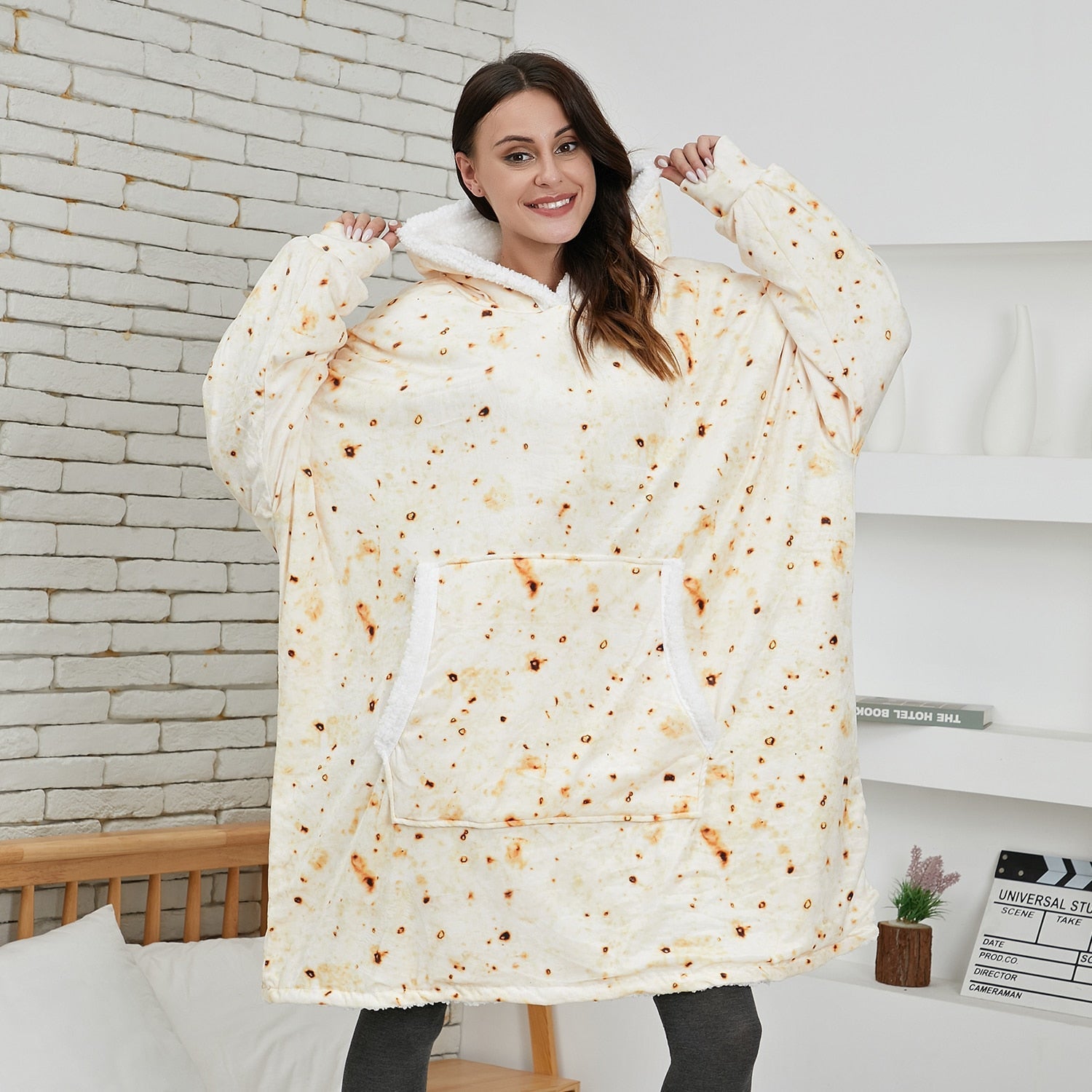 Vardi Dante Hoodie & Deken – Oversized Hoodie Blanket van Zacht Fleece en Wol
