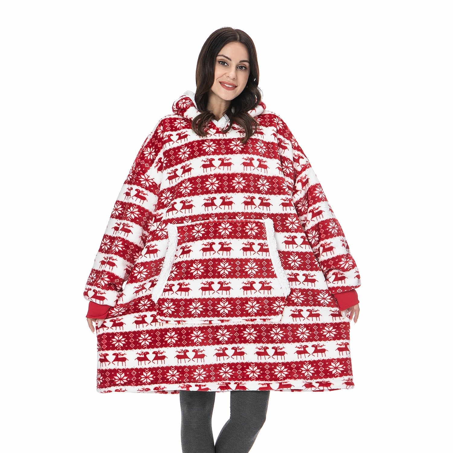 Vardi Dante Hoodie & Deken – Oversized Hoodie Blanket van Zacht Fleece en Wol