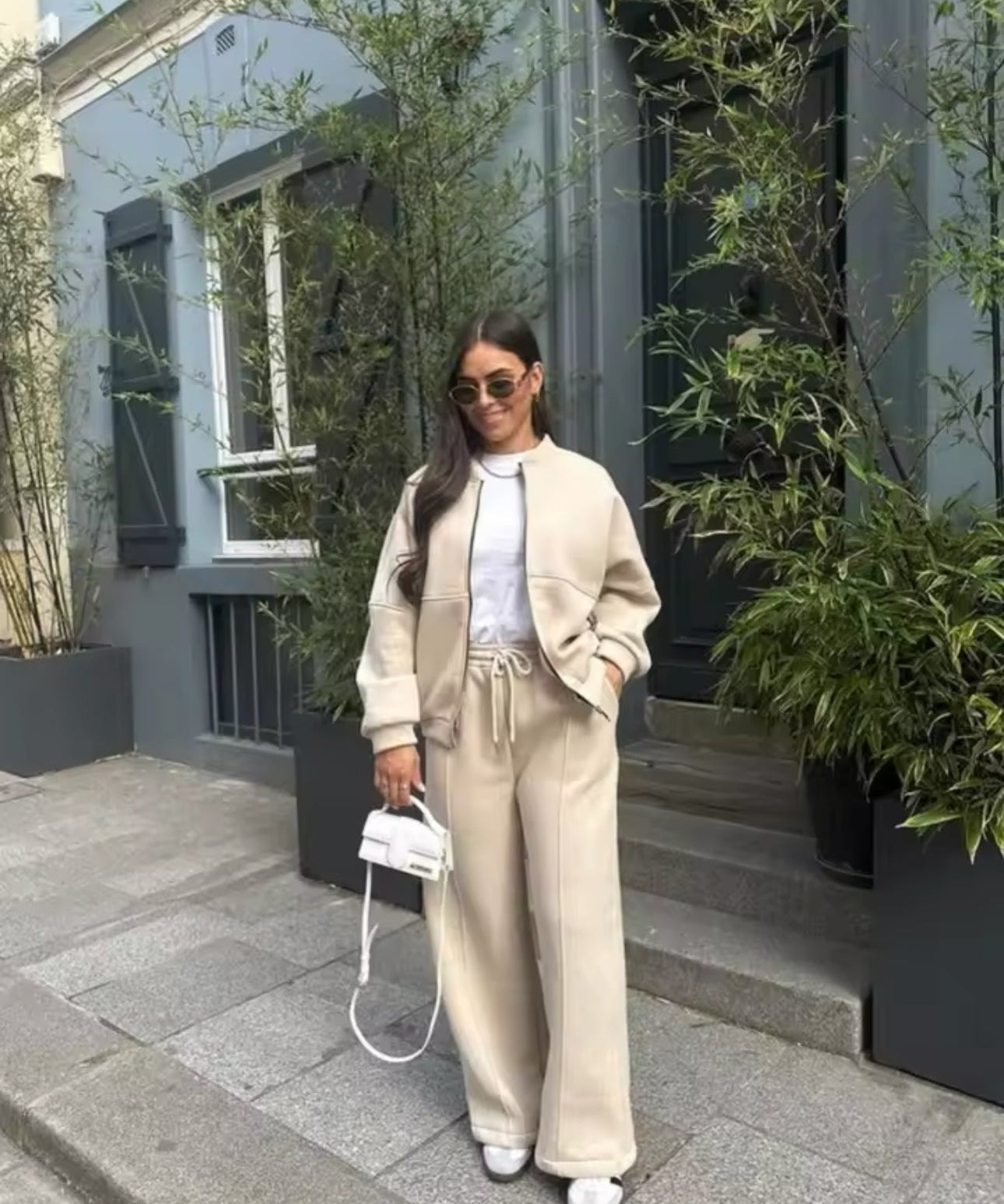 Comfortabele dames tracksuit – zachte loungewear set met flatterende pasvorm